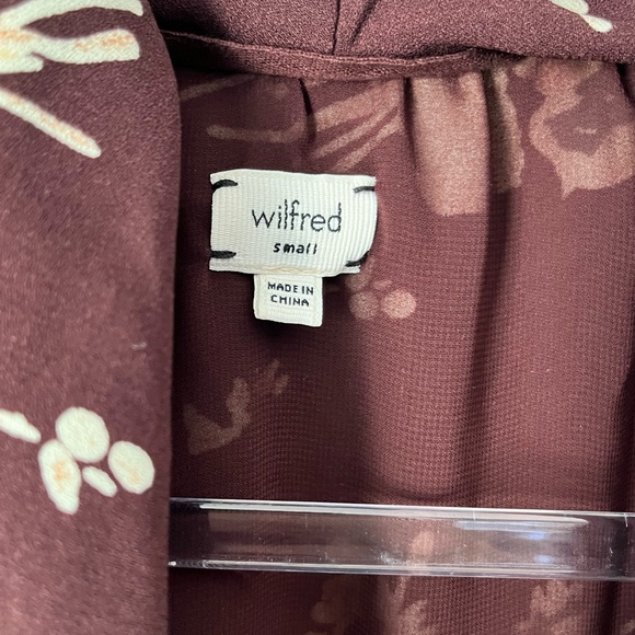 Aritzia Wilfred Sabine Mini Dress in Auburn Floral - Picture 2 of 4